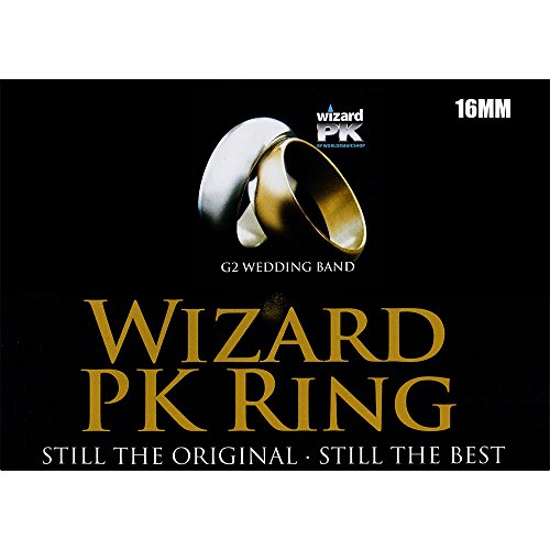 0029741719354 - MMS WIZARD PK RING G2 (CURVED, GOLD, 16MM) BY WORLD MAGIC SHOP - TRICK