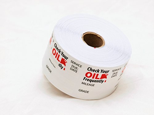0029882474105 - OIL CHANGE/SERVICE REMINDER STICKERS 500 STICKERS (1 ROLL OF 500 STICKERS)