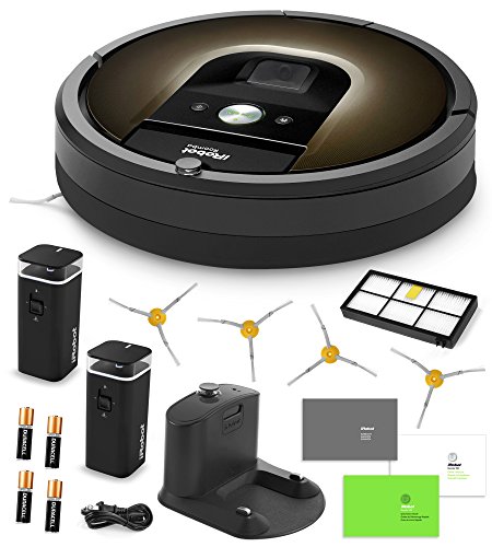 0029882767795 - IROBOT ROOMBA 980 VACUUM CLEANING ROBOT + 2 DUAL MODE VIRTUAL WALL BARRIERS (WITH BATTERIES) + 4 EXTRA SIDE BRUSHES + EXTRA HEPA FILTER + MORE