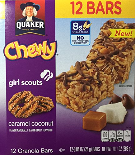 0030000560310 - QUAKER CHEWY GIRL SCOUTS GRANOLA BARS - CARAMEL COCONUT, 12 COUNT