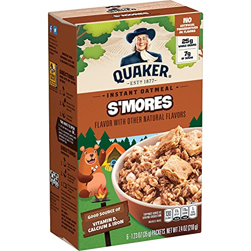 0030000573013 - QUAKER INSTANT OATMEAL, SMORES, 1.23 OZ PACKETS, PACK OF 6