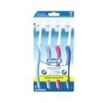 0300416680972 - CONTOUR CLEAN TOOTHBRUSHES SOFT REGULAR HEAD VALUE PACK 4 TOOTHBRUSHES