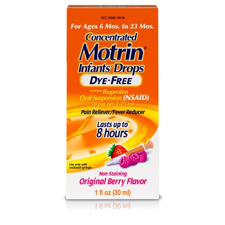 0300450198020 - MOTRIN CONCENTRATED INFANTS' DROPS DYE-FREE ORAL SUSPENSION, ORIGINAL BERRY FLAVOR, 1 FLUID OUNCE