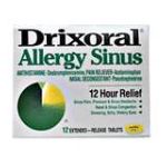 0300850789019 - ALLERGY SINUS 12 HOUR SUSTAINED RELIEF SUSTAINED-ACTION TABLETS 12 SUSTAINED-ACTION TABLET