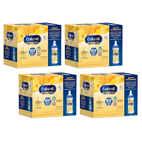 0300875121313 - ENFAMIL NEUROPRO READY-TO-USE BABY FORMULA, READY TO FEED, BRAIN AND IMMUNE SUPPORT WITH DHA, IRON AND PREBIOTICS, NON-GMO, 2 FL OZ NURSETTE BOTTLES (6 COUNT) (PACK OF 4), TOTAL 24 BOTTLES