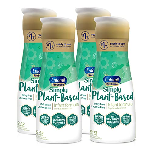 0300875123652 - PLANT BASED LACTOSE-FREE BABY FORMULA, 4 BOTTLES (32 FL OZ EACH), READY-TO-FEED BOTTLES, ENFAMIL PROSOBEE FOR SENSITIVE TUMMIES, SOY-BASED, PLANT SOURCED PROTEIN, LACTOSE-FREE, MILK FREE