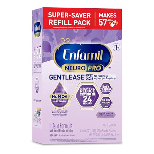 0300875127506 - ENFAMIL NEUROPRO GENTLEASE BABY FORMULA, BRAIN BUILDING DHA, HUMO6 IMMUNE BLEND, DESIGNED TO REDUCE FUSSINESS, CRYING, GAS & SPIT-UP IN 24 HRS, INFANT FORMULA POWDER, BABY MILK, 35.2 OZ