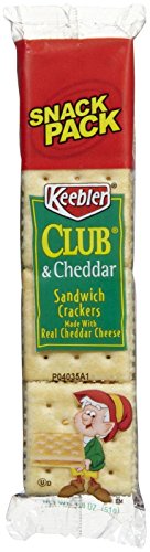 0030100211617 - KEEBLER CLUB CHEDDAR CHEESE SANDWICH CRACKERS SINGLE SERVE
