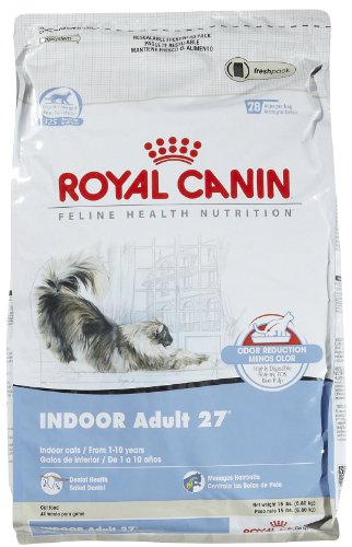 0301116281698 - ROYAL CANIN DRY CAT FOOD, INDOOR ADULT 27 FORMULA, 15-POUND BAG