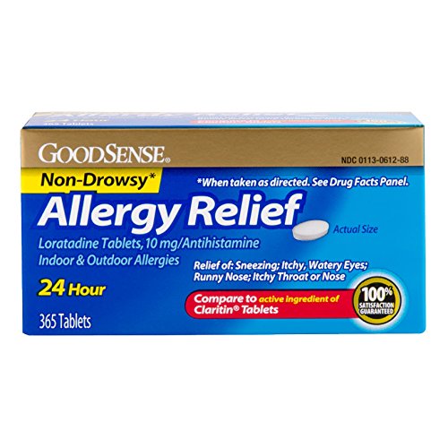 0301130612881 - GOODSENSE ALLERGY RELIEF LORATADINE TABLETS, 10 MG, 365 COUNT