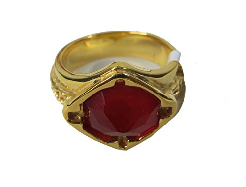 3016075397232 - STAINLESS STEEL GANDALF RING THE LORD OF THE RINGS LOTR NARYA FIRE RED (US 10)