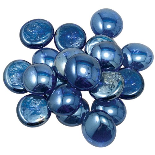 0030172035531 - GEMSTONES® PEARLS® DECORATIVE AQUARIUM STONES, BLUE, 90/BAG