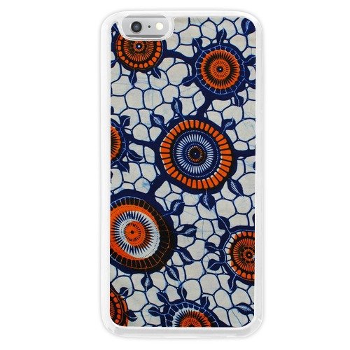 3020299285718 - BEAUTIFUL AFRICAN PRINT FABRIC TPU PLASTIC CASE FOR IPHONE 6/IPHONE 6S PLUS (WHITE)