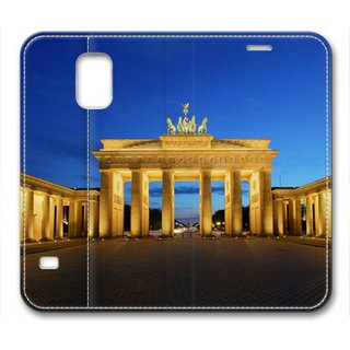 3027632565612 - S5 CASE, GALAXY S5 CASE, PREMIUM PU LEATHER CASE WITH STAND FLIP PROTECTOR COVER BRANDENBURG GATE FOR SAMSUNG GALAXY S5 BY SAKURAELIEECHYAN