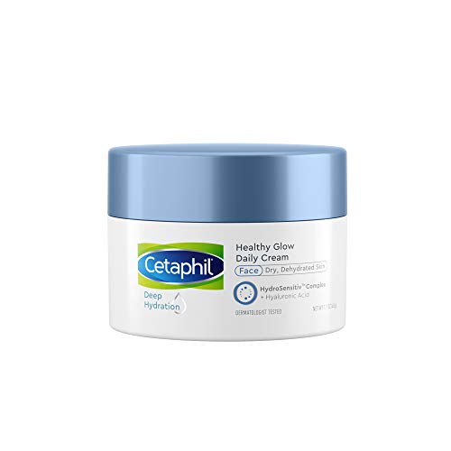 0302990100655 - CETAPHIL DEEP HYDRATION HEALTHY GLOW DAILY FACE CREAM | 1.7 OZ | 48 HOUR DRY SKIN FACE MOISTURIZER FOR SENSITIVE SKIN | WITH HYALURONIC ACID, VITAMIN E & VITAMIN B5 | DERMATOLOGIST RECOMMENDED