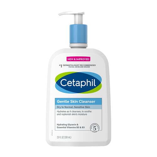 0302990110401 - FACE WASH BY CETAPHIL, HYDRATING GENTLE SKIN CLEANSER FOR DRY TO NORMAL SENSITIVE SKIN, NEW 20OZ, FRAGRANCE FREE AND NON FOAMING