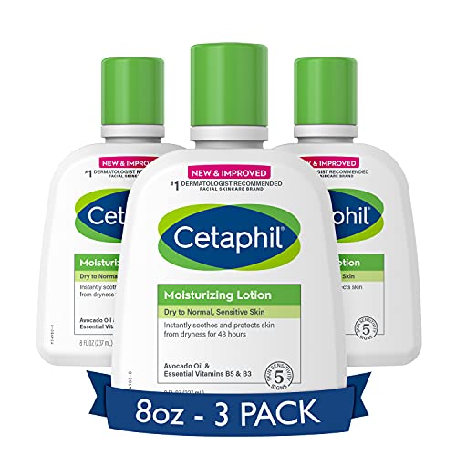 0302990111088 - CETAPHIL MOISTURIZING LOTION | NEW 8OZ 3 PACK | LONG LASTING 24HR HYDRATING MOISTURIZER FOR ALL SKIN TYPES | NOURISHING LOTION FOR SENSITIVE SKIN | NON-GREASY | DERMATOLOGIST RECOMMENDED BRAND