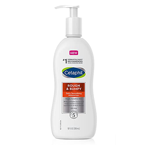 0302990114102 - CETAPHIL DAILY SMOOTHING MOISTURIZER FOR ROUGH AND BUMPY SKIN | 10 FL OZ | FOR ROUGH, SENSITIVE SKIN | UREA CREAM HYDRATES AND EXFOLIATES TO SMOOTH SKIN | FRAGRANCE FREE | DERMATOLOGIST RECOMMENDED