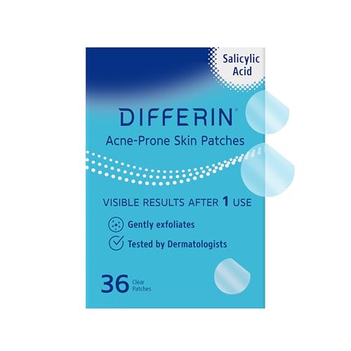 0302990851083 - DIFFERIN POWER PATCH ACNE-PRONE SKIN PATCHES FOR FACE WITH SALICYLIC ACID, INVISIBLE EXTRA THIN SPOT PATCHES IN 2 SIZES, EASY TO PEEL 36 CLEAR PATCHES FOR DAILY USE (PACKAGING MAY VARY)
