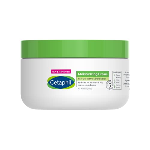 0302993917540 - CETAPHIL MOISTURIZING CREAM | NEW 8.8 OZ | MOISTURIZER FOR DRY TO VERY DRY, SENSITIVE SKIN | COMPLETELY RESTORES SKIN BARRIER IN 1 WEEK | FRAGRANCE FREE | NON-GREASY | DERMATOLOGIST RECOMMENDED BRAND