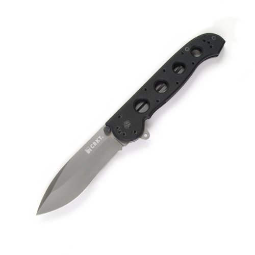 3040013387290 - COLUMBIA RIVER KNIFE & TOOL M21 CARSON FOLDER, BLACK G10 HANDLE, PLAIN - CRM21-04G