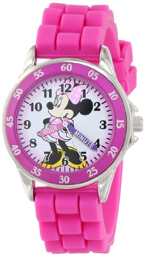 0030506340270 - DISNEY KIDS' MN1157 MINNIE MOUSE PINK WATCH WITH RUBBER BAND
