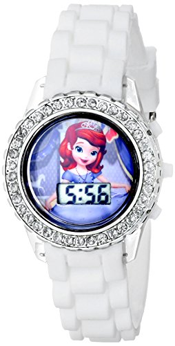 0030506348207 - DISNEY KIDS' SOF1481 SOPHIA THE FIRST DIGITAL DISPLAY WATCH WITH WHITE BAND