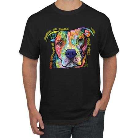 0305363534385 - DEAN RUSSO GOLDEN RETRIEVER, DOGS HAVE A WAY OF FINDING THE PEOPLE WHO NEED THEM ANIMAL LOVER GRAPHIC T-SHIRT