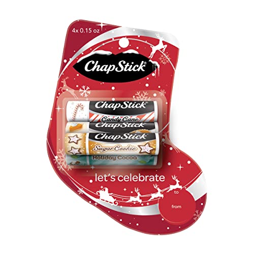 0305731320619 - CHAPSTICK HOLIDAY COLLECTION LET’S CELEBRATE HOLIDAY LIP BALM STOCKING GIFT PACK - 0.15 OZ (PACK OF 4)