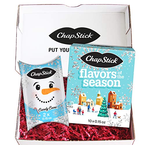 0305732019819 - CHAPSTICK HOLIDAY FLAVORED LIP BALM GIFT SET BUNDLE, HOLIDAY STORYBOOK AND SNOWMAN PILLOW GIFT PACKS, LIP MOISTURIZER AND CHRISTMAS STOCKING STUFFER - 12 TOTAL TUBES
