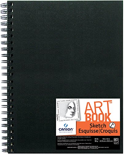 0030674083030 - CANSON ARTIST SERIES WIRE BOUND SKETCH BOOK, 80 2-SIDED PAGES, 9 BY 12-INCH