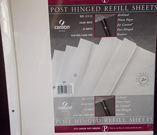 0030674123668 - CANSON POST HINGED REFILL SHEETS