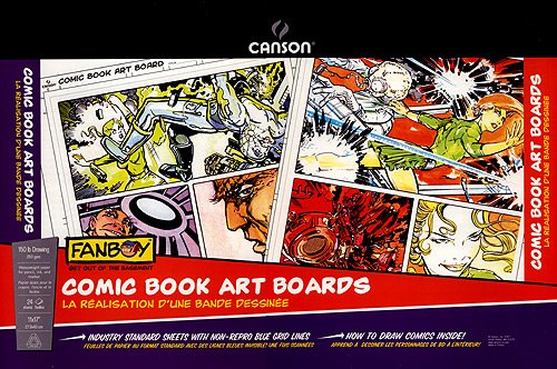 0030674141822 - CANSON FANBOY COMIC BOOK ART BOARDS 11 IN. X 17 IN. PAD OF 24