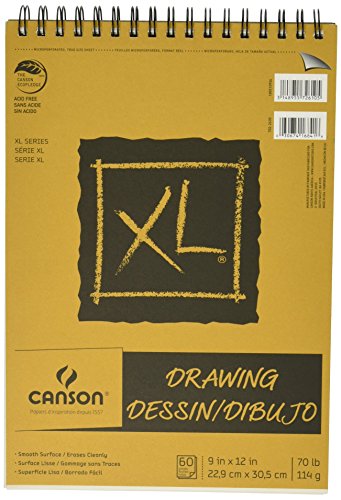 0030674168416 - CANSON 60 SHEETS 70 LB CANSON XL RECYCLED DRAWING PAPER PAD, 9X12