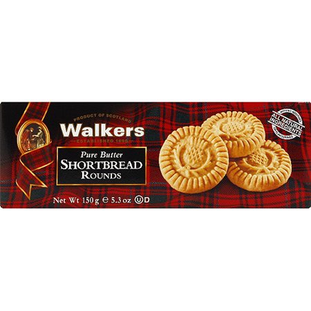 0030684332197 - WALKERS PURE BUTTER SHORTBREAD ROUNDS, 5.3 OZ, (PACK OF 12)