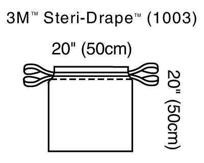 3070738703075 - 3M STERI-DRAPE ISOLATION BAGS, 20 X 20, 40/CA, 3M1003