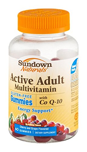 0030768540531 - SUNDOWN NATURALS ACTIVE ADULT MULTIVITAMIN WITH CO Q-10 GUMMIES CHERRY AND GRAPE - 60 CT