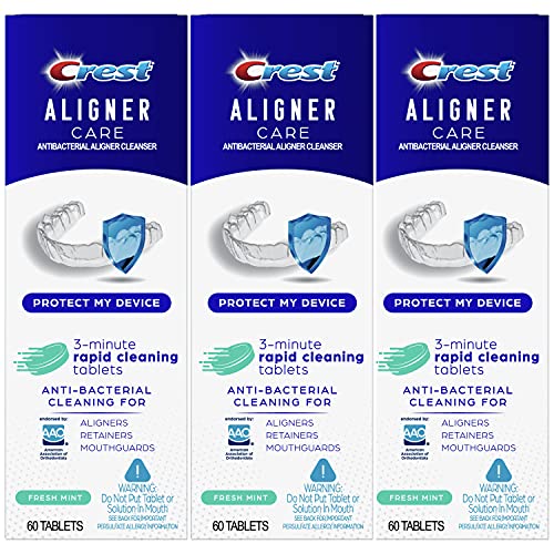 0030772017531 - CREST ALIGNER CARE RAPID CLEANING TABLETS FOR ALIGNERS, RETAINERS, MOUTHGUARDS, 60-COUNT, PACK OF 3