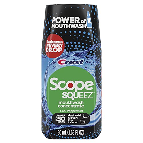 0030772055328 - SCOPE SQUEEZ MOUTHWASH CONCENTRATE, COOL PEPPERMINT, 50ML BOTTLE