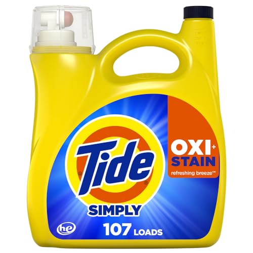 0030772118528 - TIDE SIMPLY OXI BOOST + ULTRA STAIN RELEASE, 151 FL OZ, 107 LOADS, TOUGH ON STAINS, WHITENS, BRIGHTENS, REFRESHING BREEZE SCENT