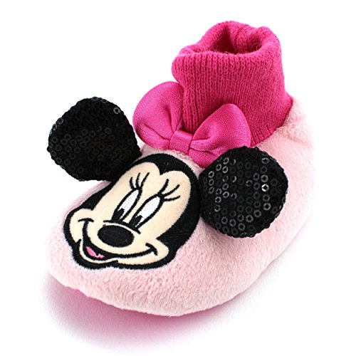 0030915973175 - MINNIE MOUSE BABY TODDLER SOCK TOP SLIPPERS (L (5/6) M US TODDLER)