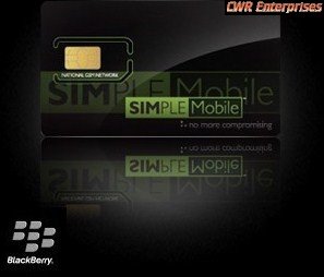 0030955512266 - SIMPLE MOBILE SIM CARD KIT FOR BIS BLACKBERRY / RIM SERVICE PLAN 3G 4G