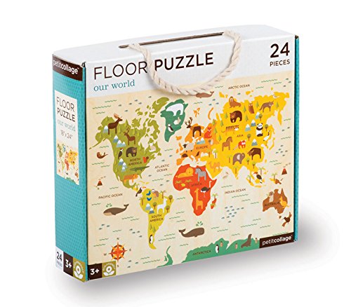 0030955767857 - PETIT COLLAGE FLOOR PUZZLE, OUR WORLD