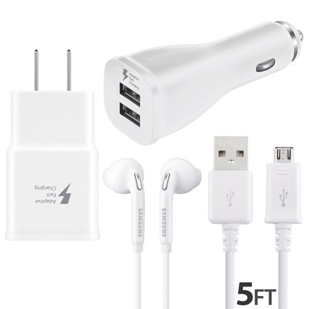 0309786523735 - SAMSUNG GALAXY S7, S7 EDGE, S6, S6+, S6 EDGE+ ADAPTIVE FAST CHARGER MICRO USB 2.0 CABLE KIT COMBO