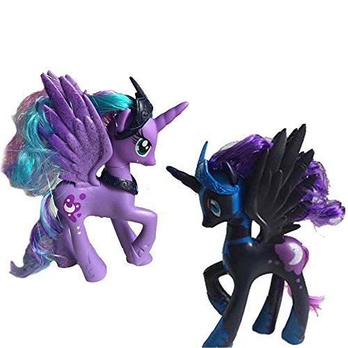 0000309856490 - CUTE AND FRIENDLY LITTLE HORSE PRINCESS ACTION FIGURE BEAUTIFUL TOY DOLL FOR KIDS 2PCS/SET