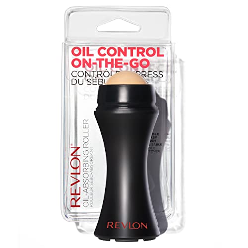 0309970075583 - REVLON OIL-ABSORBING VOLCANIC FACE ROLLER, REUSABLE FACIAL SKINCARE TOOL FOR AT-HOME OR ON-THE-GO MINI MASSAGE