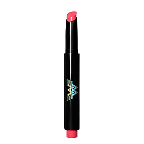 0309970119232 - REVLON X WW84 WONDER WOMAN KISS MELTING SHINE LIPSTICK, MOISTURIZING NON-STICKY LIPCOLOR WITH COCONUT OIL AND SHEA BUTTER, IN PINK, 002 HOT-SPIRITED, 0.64 OZ