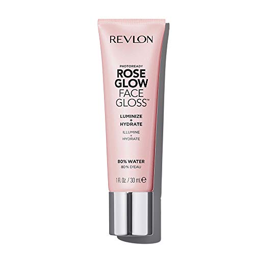0309970127282 - REVLON PHOTOREADY ROSE GLOW PRIMER FACE GLOSS, ILLUMINATING, HYDRATING, NON-STICKY GEL WITH SHEER COVERAGE, INFUSED WITH GLYCERIN & OLIVE OIL, 1 FL. OZ.