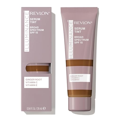 0309970225377 - REVLON ILLUMINANCE TINTED SERUM, TRIPLE HYALURONIC ACID, EVENS OUT SKIN TONE OVER TIME AND HYDRATES ALL DAY, SPF 15, 517 AMBER, 0.94 FL OZ.
