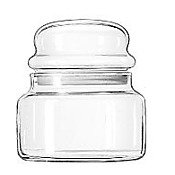 0031009199389 - LIBBEY STORAGE GLASS JAR WITH LID, 15 OUNCE -- 12 PER CASE.